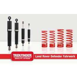 Höherlegungsfahrwerk TREKFINDER für LR 90 mit TREKFINDER / Koni Dämpfer
