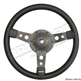 Lenkrad 3-Speichen Vinyl schwarz (Ø 356 mm)