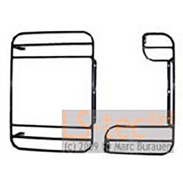 Schutzgitter Rückleuchten Def. schwarz (fest)