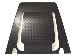 Aluriffelblech Motorhaube Defender schwarz (TD4 ab 2007) einteilig MM