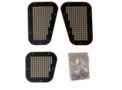 Abdeckungen Lufteinlass, Land Rover Defender, 3er Set, pulverbeschichtet