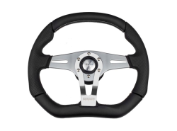Lenkradset Momo Trek R silber ( Lenkrad und Nabe) für Defender