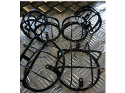 LED Lampenschutzgitter-Set aus Edelstahl