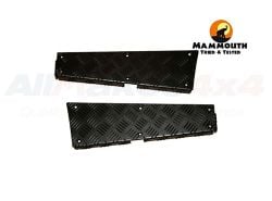 Aluriffelblech Heckbody Ecke Defender 110 schwarz