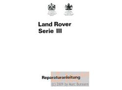 Werkstatthandbuch LR Serie III deutsch