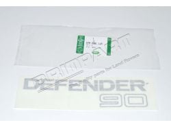 Aufkleber "DEFENDER 90" hinten (hellgrau)