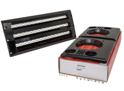 XS Scheinwerfereinfassung und Kühlergrill Defender schwarz mit silbern
