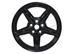 Felge Leichtmetall ZU 8 x 16" (schwarz glänzend)