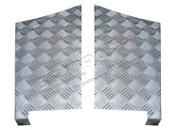 Aluriffelblech Heckbody Ecke, Defender 110