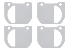 Anti-Quietsch Blech Satz Defender Bremsbeläge hinten