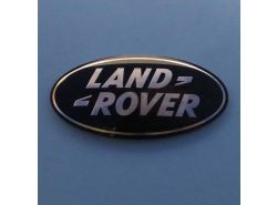 Emblem "LAND ROVER" Grill RR LM/RR Sport (schwarz/silber)