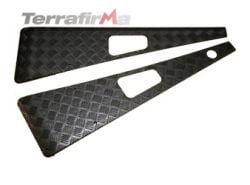 Aluriffelblech für Kotflügel Defender, schwarz