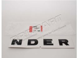 Schriftzug "NDER" schwarz