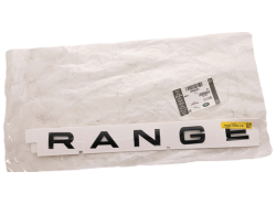 Schriftzug "Range"  Motorhaube Range Rover Sport  schwarz glänzend
