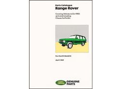 Ersatzteilkatalog Range Rover Classic bis 1985