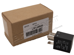Microrelais 20A schwarz m. gelbem Band (4 Pins)