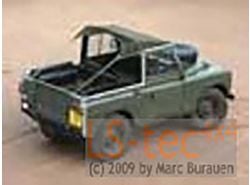 Bikini-Top Defender Td4/Td5 Segeltuch schwarz