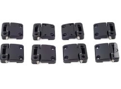 Türscharnierset Defender 110/130 schwarz eloxiert