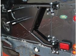 Reserveradträger schwenkbar für Defender