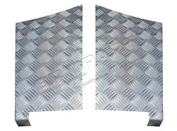Aluriffelblech Heckbody Ecke, Defender 110