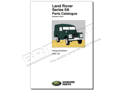 Ersatzteilkatalog LR Serie IIa (1967 - 1971)